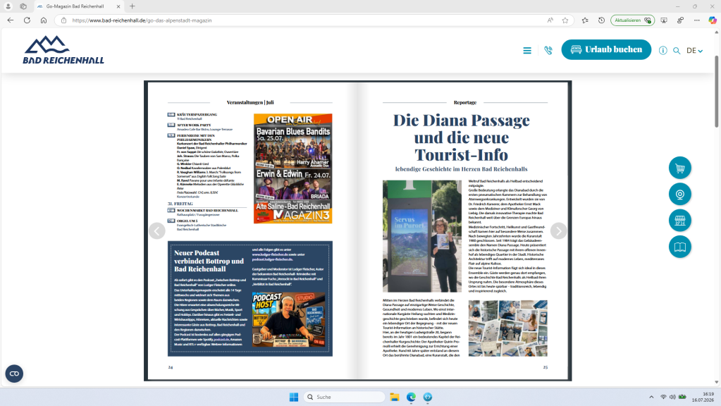Die Juli-Ausgabe des Kurmagazins GO hat mir einen tollen Bericht gewidmet. Vielen lieben Dank dafür!